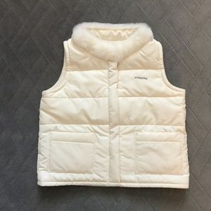 LIKE NEW Gap baby white vest Sz 12-18m